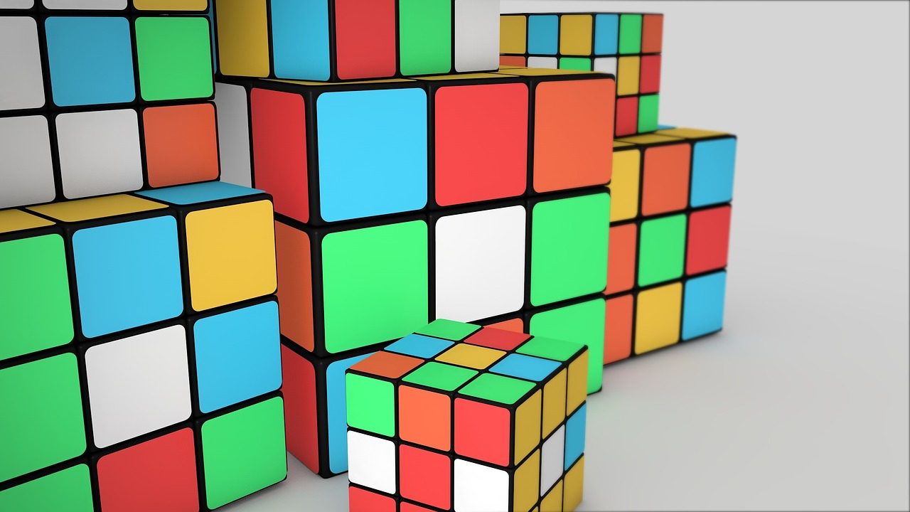 cube, geometric, business, difference